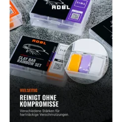 ADBL Clay Bar Rainbow 3x50g Reinigungsknete Set