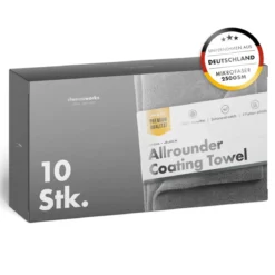 chemicalworkz Allrounder Coating Towel 250GSM Grau Versiegelungstuch 40×40cm 10Stk.
