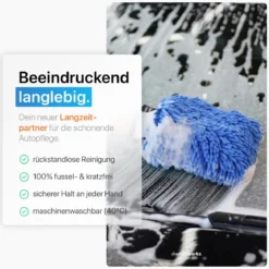 chemicalworkz Chenille Wash Mitt Blau