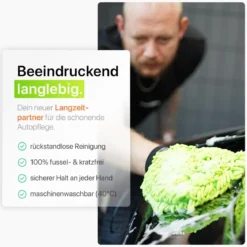 chemicalworkz Chenille Wash Mitt Grün