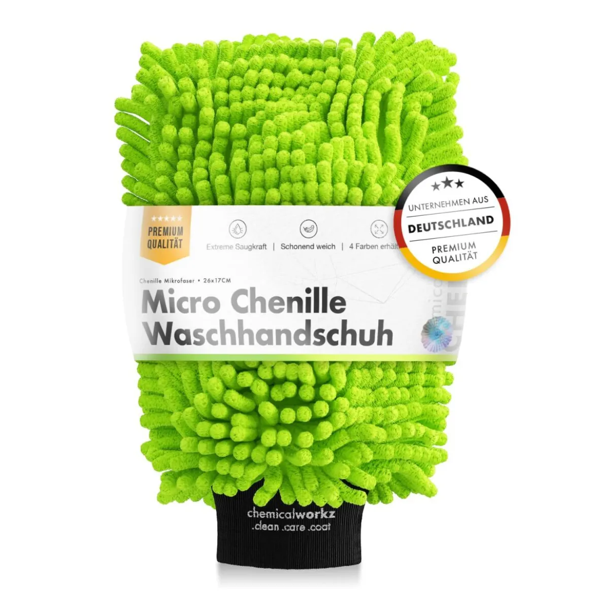chemicalworkz Chenille Wash Mitt Grün