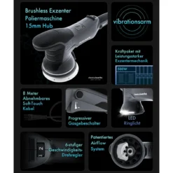 chemicalworkz DA15 Pro Brushless Exzenter Poliermaschine