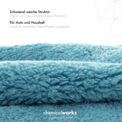 chemicalworkz Edgeless Soft Touch Towel 500GSM Blau Poliertuch 40×40cm