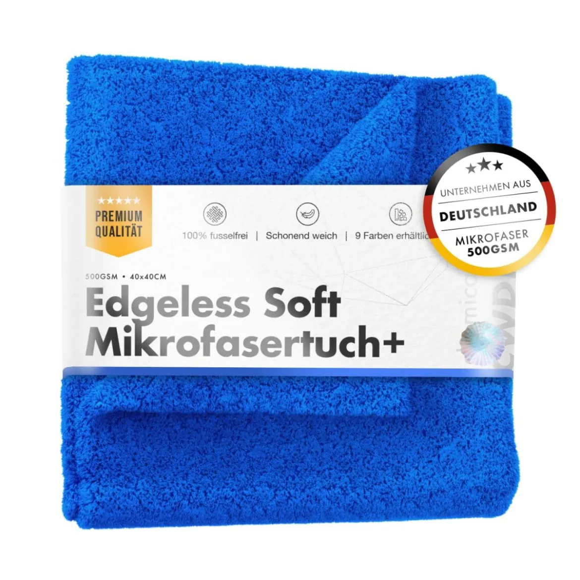 chemicalworkz Edgeless Soft Touch Towel 500GSM Dunkelblau Poliertuch 40×40cm
