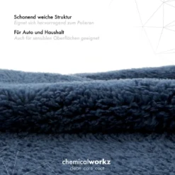 chemicalworkz Edgeless Soft Touch Towel 500GSM Dunkelblau Poliertuch 40×40cm
