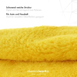 chemicalworkz Edgeless Soft Touch Towel 500GSM Gelb Poliertuch 40×40cm
