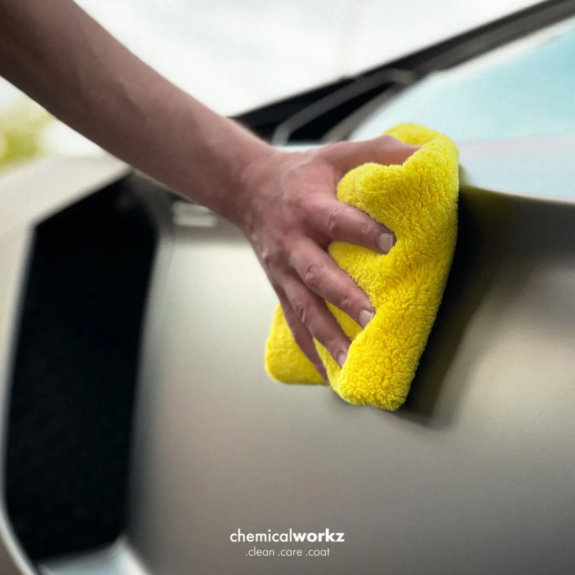 chemicalworkz Edgeless Soft Touch Towel 500GSM Gelb Poliertuch 40×40cm
