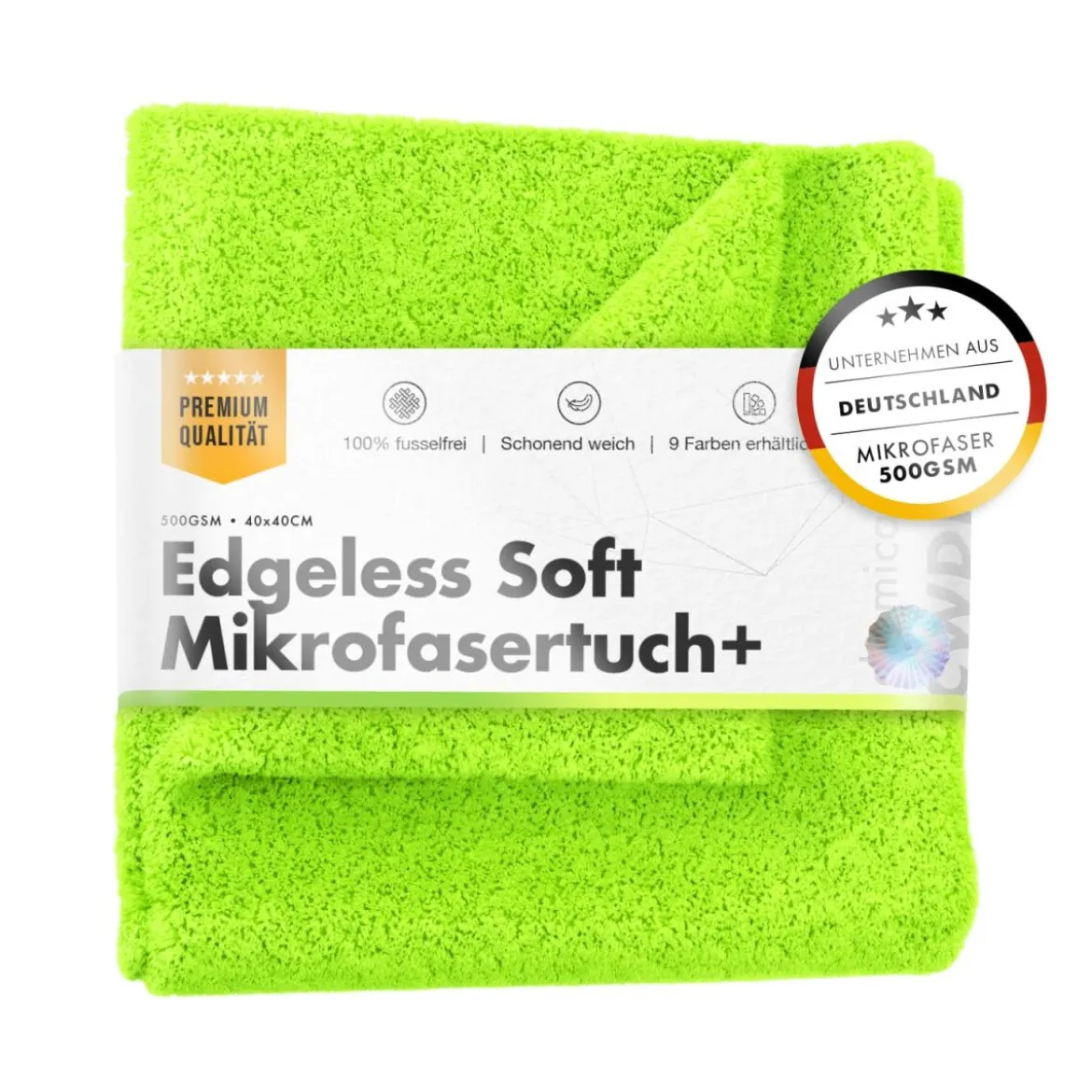 chemicalworkz Edgeless Soft Touch Towel 500GSM Grün Poliertuch 40×40cm