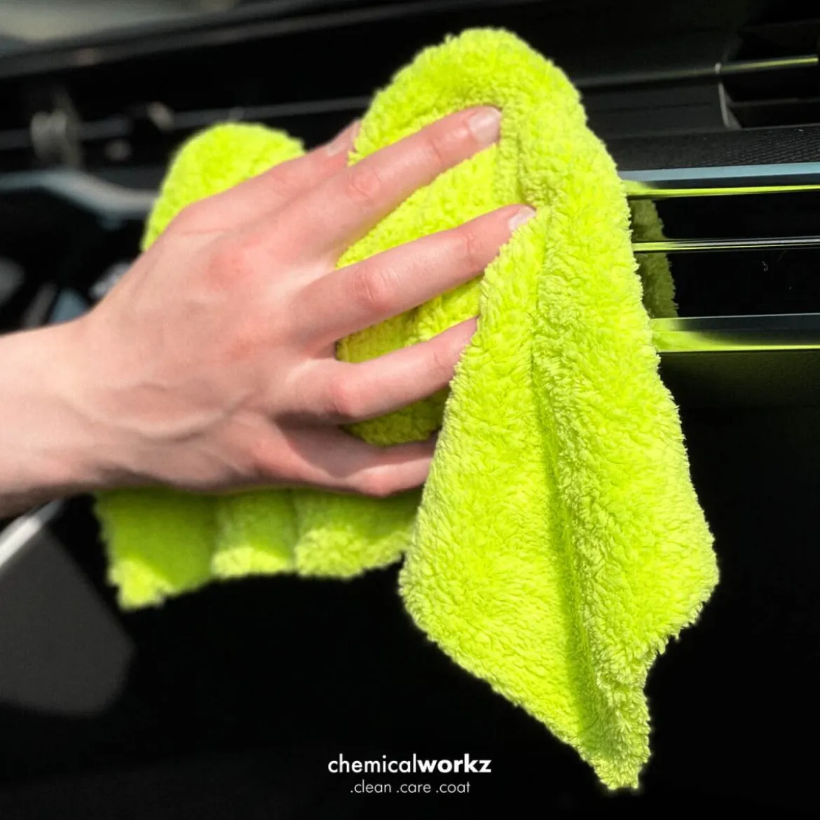 chemicalworkz Edgeless Soft Touch Towel 500GSM Grün Poliertuch 40×40cm