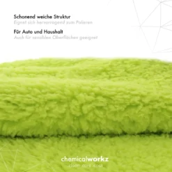 chemicalworkz Edgeless Soft Touch Towel 500GSM Grün Poliertuch 40×40cm