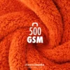 chemicalworkz Edgeless Soft Touch Towel 500GSM Orange Poliertuch 40×40cm