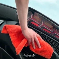 chemicalworkz Edgeless Soft Touch Towel 500GSM Orange Poliertuch 40×40cm