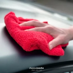 chemicalworkz Edgeless Soft Touch Towel 500GSM Rot Poliertuch 40×40cm
