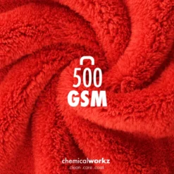 chemicalworkz Edgeless Soft Touch Towel 500GSM Rot Poliertuch 40×40cm