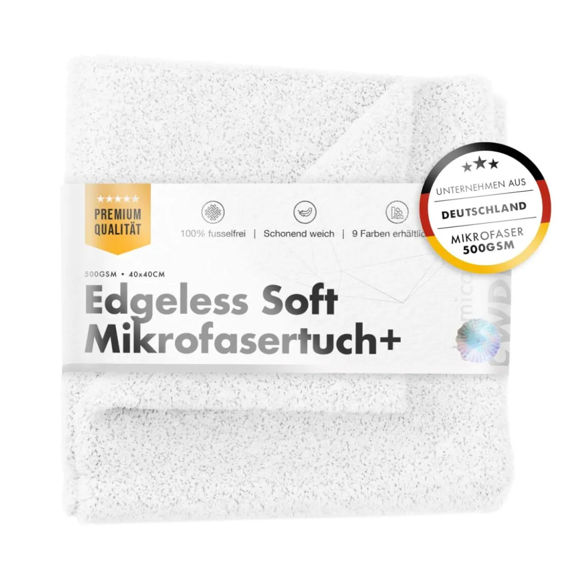 chemicalworkz Edgeless Soft Touch Towel 500GSM Weiß Poliertuch 40×40cm