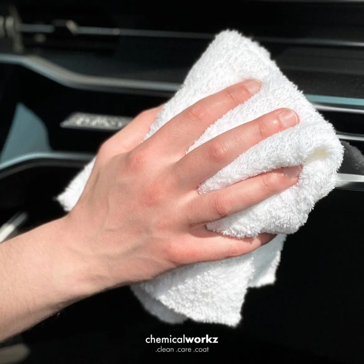 chemicalworkz Edgeless Soft Touch Towel 500GSM Weiß Poliertuch 40×40cm