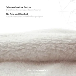 chemicalworkz Edgeless Soft Touch Towel 500GSM Weiß Poliertuch 40×40cm