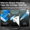 chemicalworkz Masking Tape Klebeband Blau 18mm 3Stk.