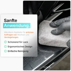 chemicalworkz Microfiber Waxing/Sealant Applicator Grau 2Stk.