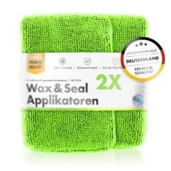 chemicalworkz Microfiber Waxing/Sealant Applicator Grün 2Stk.