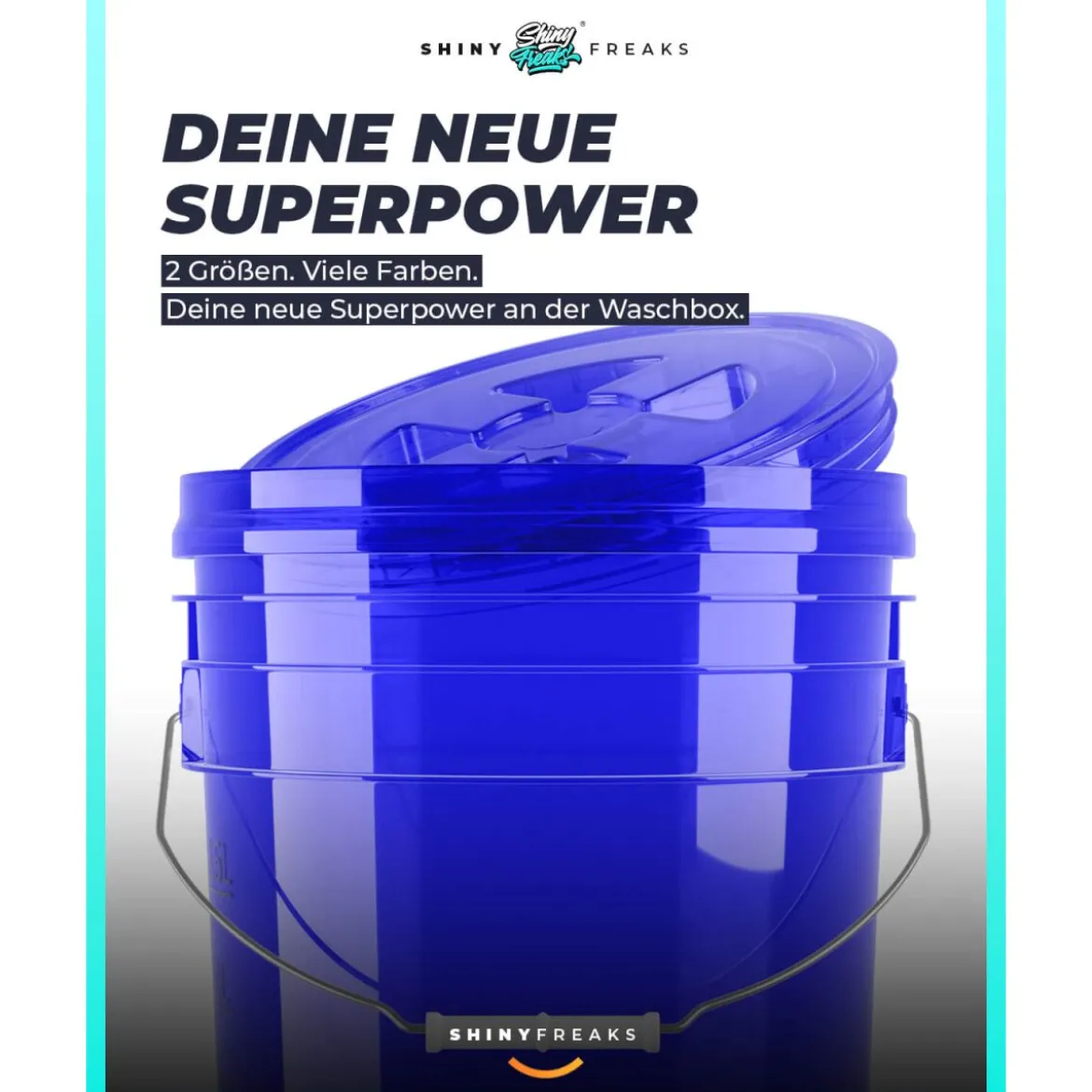chemicalworkz Performance Buckets Wascheimer 5GAL Blau Transparent