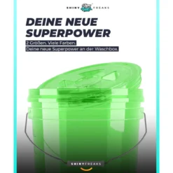 chemicalworkz Performance Buckets Wascheimer 3,5GAL Grün Transparent