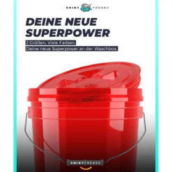 chemicalworkz Performance Buckets Wascheimer 3,5GAL Rot Transparent
