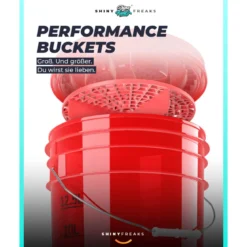 chemicalworkz Performance Buckets Wascheimer 5GAL Rot Transparent