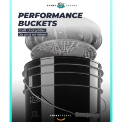 chemicalworkz Performance Buckets Wascheimer 5GAL Schwarz Transparent