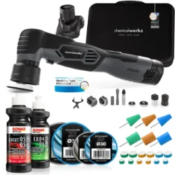 chemicalworkz Poliermaschinen Set EVO Mini + Sonax + Zubehör (25-teilig)
