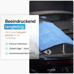 chemicalworkz Shark Twisted Loop Towel 1400GSM Blau Trockentuch 40x40cm