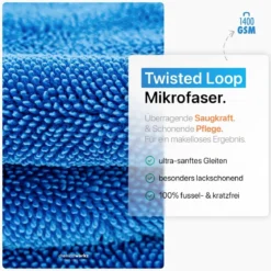chemicalworkz Shark Twisted Loop Towel 1400GSM Blau Trockentuch 40x40cm
