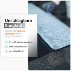 chemicalworkz Shark Twisted Loop Towel 1400GSM Grau Trockentuch 40×40cm