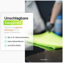 chemicalworkz Shark Twisted Loop Towel 1400GSM Grün Trockentuch 60x40cm