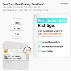 chemicalworkz Suede Towel Pack Weiß Verlourstücher 10×10cm 10Stk.