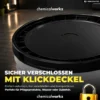 chemicalworkz Wascheimer Set 20 Liter Weiß Transparent + Basic Zubehör Schwarz (3-teilig)