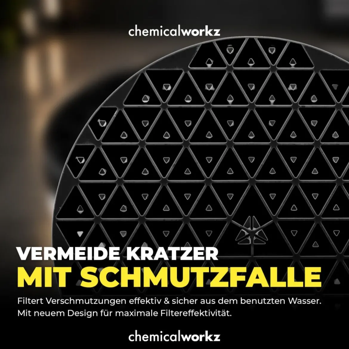 chemicalworkz Wascheimer Set 20 Liter Weiß Transparent + Zubehör Grün Transparent/Schwarz (3-teilig)