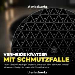 chemicalworkz Wascheimer Set 20 Liter Weiß + Zubehör Gold/Schwarz (3-teilig)