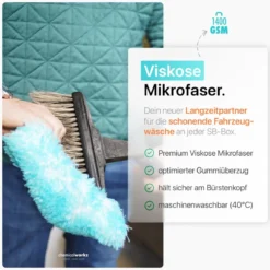 chemicalworkz Wash Brush Cover V2 1400GSM Türkis 17×25cm