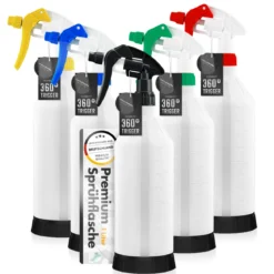 chemicalworkz Zubehör Set Sprühflaschen 1L mit Canyon Trigger (5-teilig)
