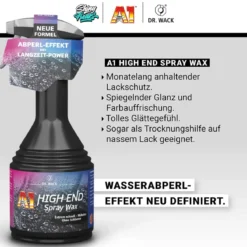 Dr. Wack A1 High End Spray Wax Lackversiegelung 500ml