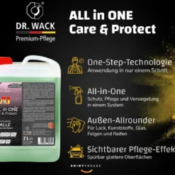Dr. Wack A1 Versiegelungsset ALL in ONE Care & Protect 2L + Zubehör (3-teilig)