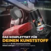 Dr. Wack Kunststoffpflege Set A1 Kunststoff Tiefenpfleger matt 250ml + Zubehör (3-teilig)