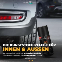 Dr. Wack Kunststoffpflege Set A1 Kunststoff Tiefenpfleger matt 250ml + Zubehör (3-teilig)