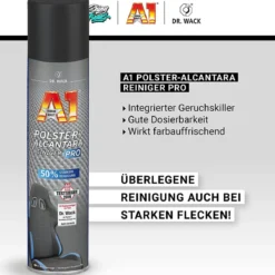 Dr. Wack Polsterpflege Set A1 Polster Alcantara Reiniger Pro 400ml + Zubehör (4-teilig)