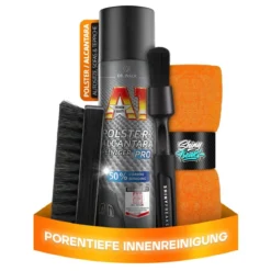 Dr. Wack Polsterpflege Set A1 Polster Alcantara Reiniger Pro 400ml + Zubehör (4-teilig)