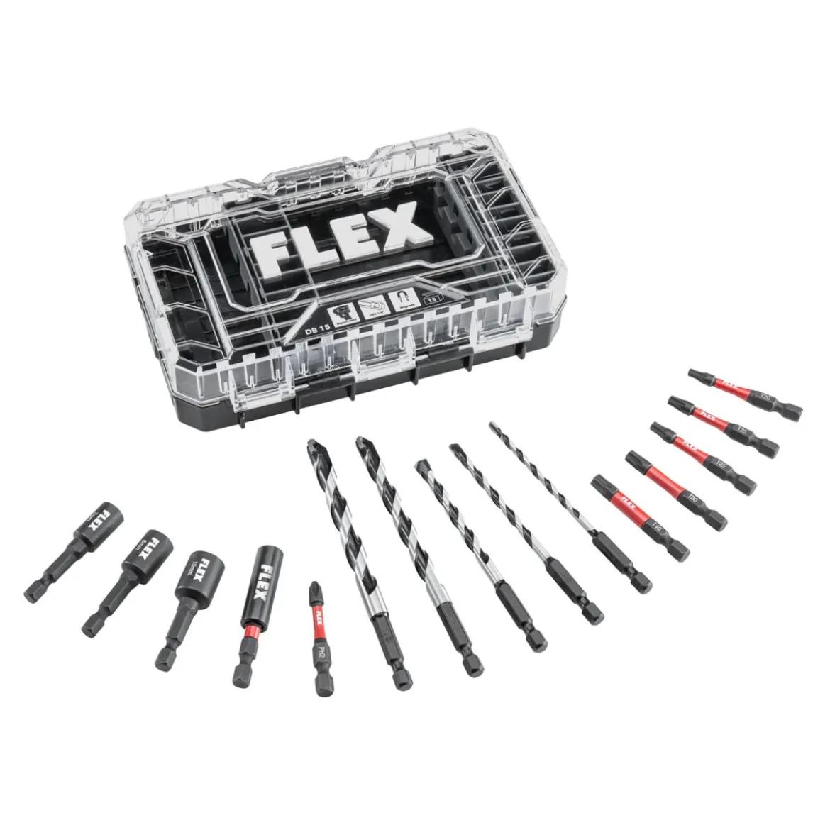 FLEX DB 15 Bit & Bohrer Set 16tlg.