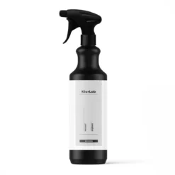 KiurLab Leerflasche mit Sprühkopf transparenter Sichtstreifen 1L