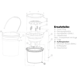 Lake Country Auffangbecken Pad Washer 4000 Ersatzteil