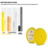 Lake Country Better Edge Polierschwamm Cutting gelb 175mm